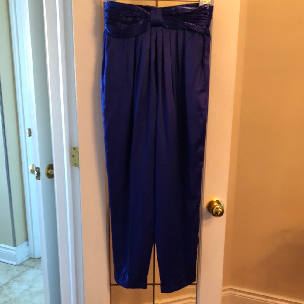 Vintage Marnie West Royal Blue Pleated Pants